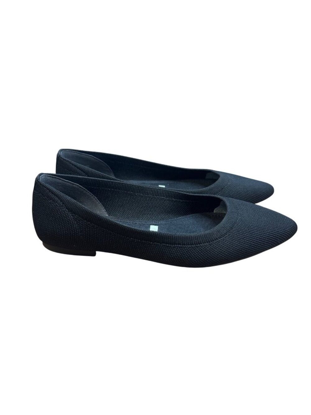Gianni Bini Black Washable Knit Ballet Flats Size 7 Pointed Toe Slip-On Shoes
